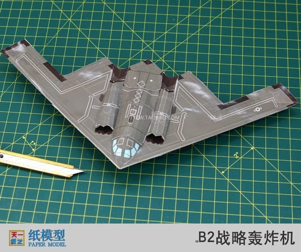 Бумажная модель американского стратегического бомбардировщика B2, DIY, бумажная модель бумажной складной папы