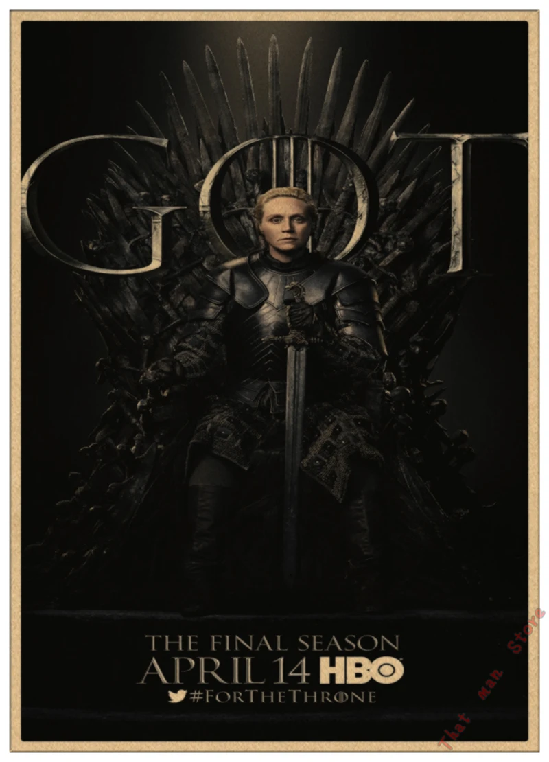 Игра трона GOT Сезон 8 Джон Сноу постер фильмов в стиле винтаж для дома гостиной спальни настенный Декор печатная Картина Настенная живопись