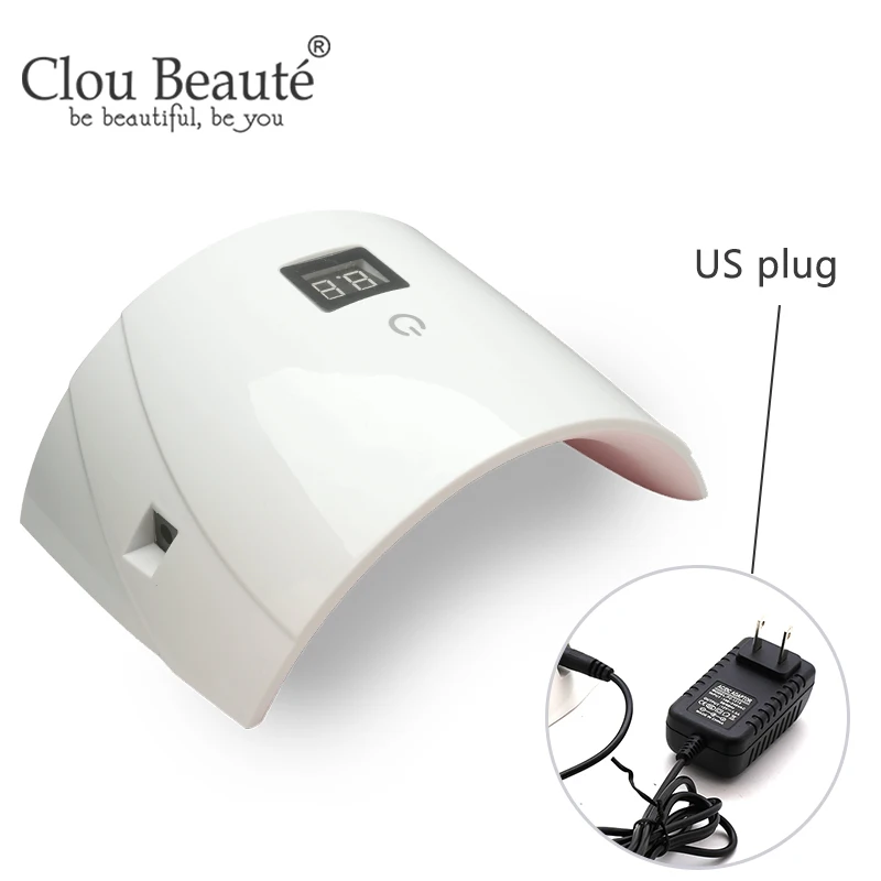 Clou Beaute 36 Вт Светодиодный/УФ 30s 60s таймер лампа для ногтей инфракрасная Чувствительная вилка для США/ЕС/Великобритании Гель-лак для ногтей сушилка маникюрная лампа УФ светодиодный сушилка - Цвет: US plug