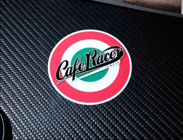 Концентрические Круги Cafe Racer Италия Стикеры s светоотражающий мотоциклетный шлем