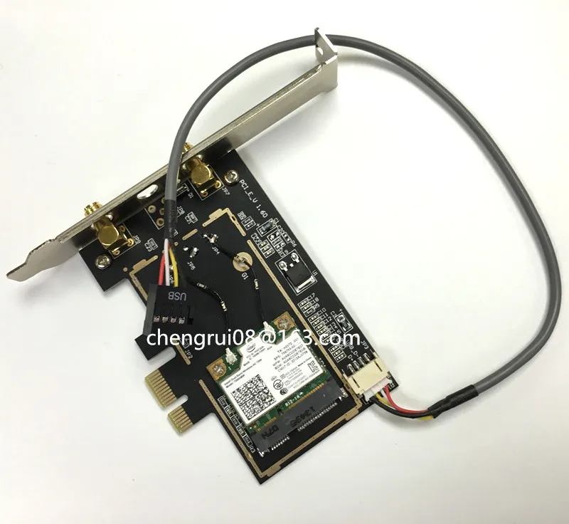 Настольная Intel Network 7260.HMWG WiFi Беспроводная-AC 7260 Двухдиапазонная 2x2 AC + Bluetooth HMCPartner 6DBI