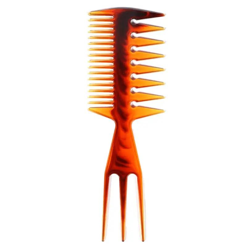 Расческа для волос Fish Bone с двухсторонними зубьями для мужчин и женщин, для использования в салоне, барбершопе, при окрашивании и стайлинге в домашних условиях.