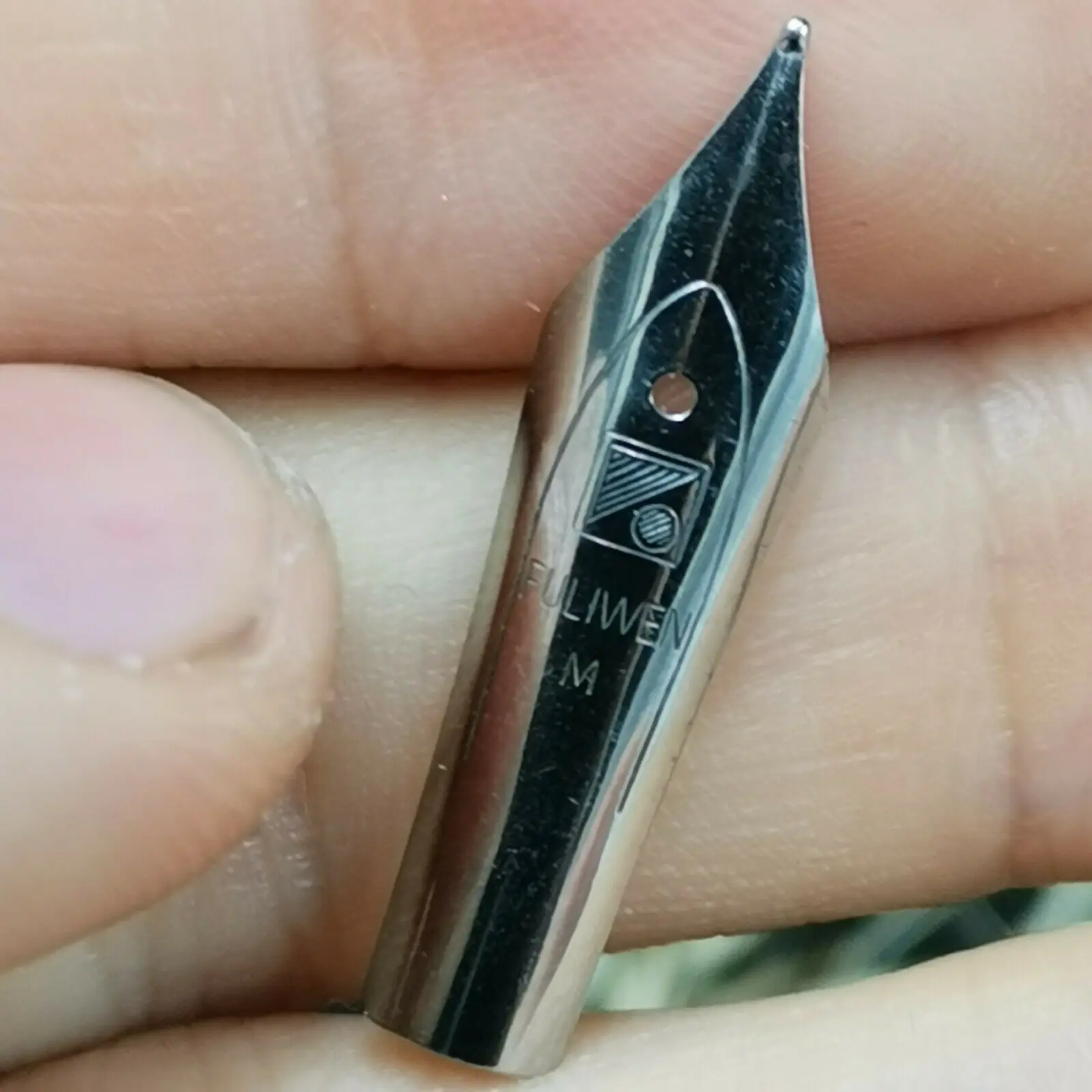 

1Pc Fuliwen Silver Color #5 Size Medium Nib For Fuliwen 016 015 Moonman M2 Mini Wancai Fountain Pen Ink Pen Stationery Office