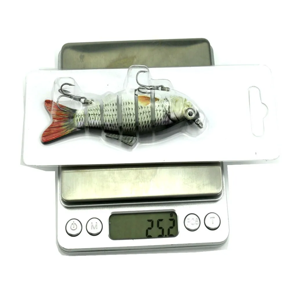 YOUGLE рыболовная приманка 6 сегментов реалистичные брюки Swimbait Мульти соединенная