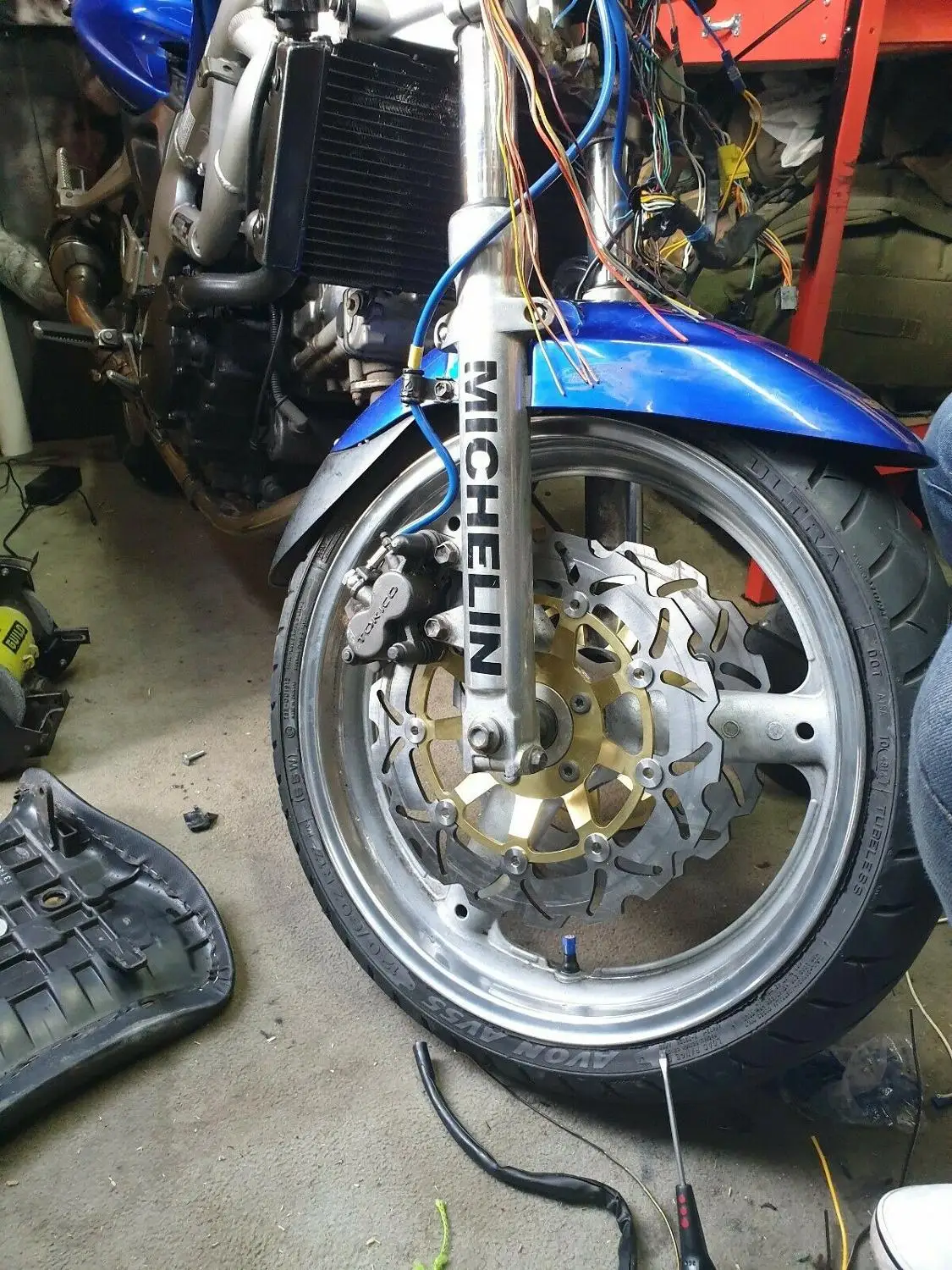 

BIKINGBOY For Suzuki GSX 600 750 F GSX600F GSX750F Katana 89 91 92 93 94 95 96 97 Front Brake Discs Disks Rotors Pads 290mm Set