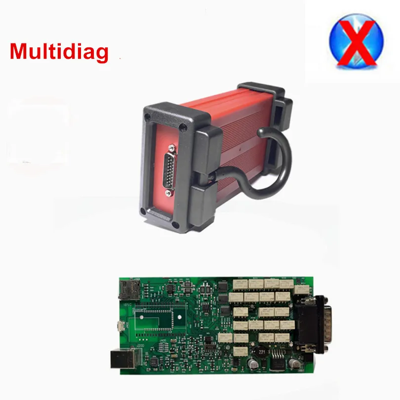 Новое поступление одиночный PCB Multidiag MVDiag 2016R1+ Keygen Bluetooth TCS Pro OBD2 диагностический сканер инструмент для автомобилей/грузовиков - Цвет: Multidiag no bt