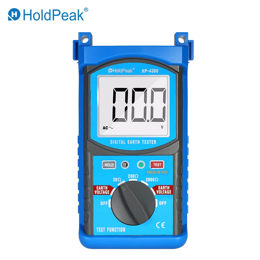 HoldPeak ЖК-дисплей цифровой заземления тестер сопротивления Мегаомметр мегометр мегомметр DC0~ 200V Вольтметр