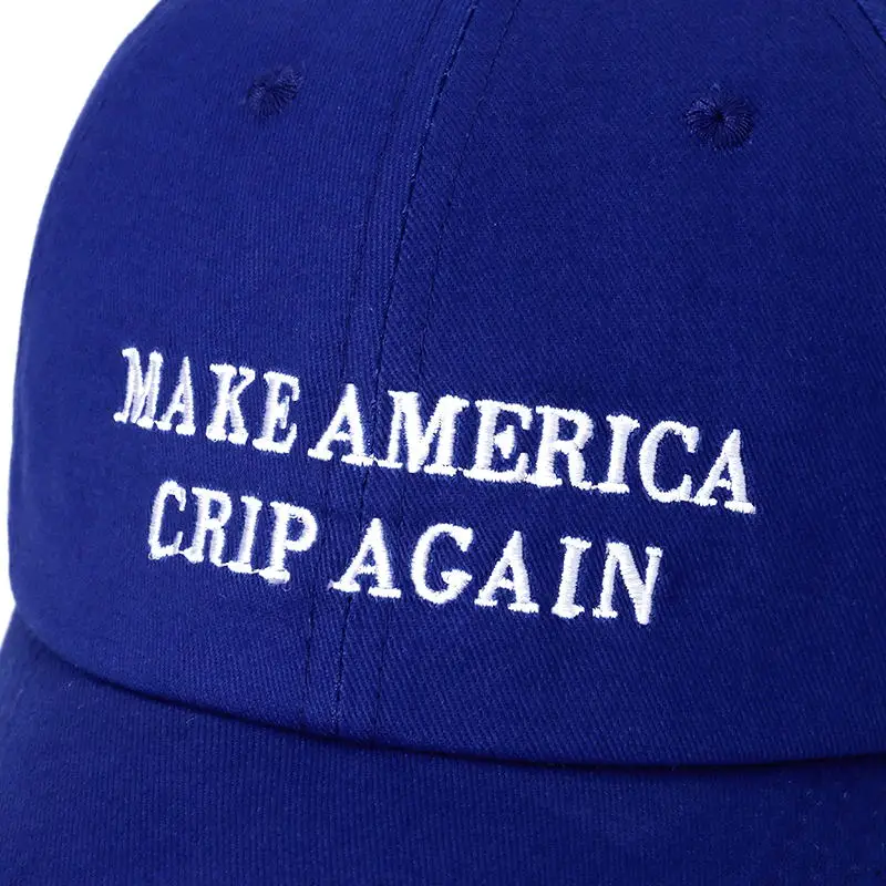 Высококачественная Снэпбэк Кепка SANDMAN с надписью MAKE AMERICA CRIP хлопковая бейсболка