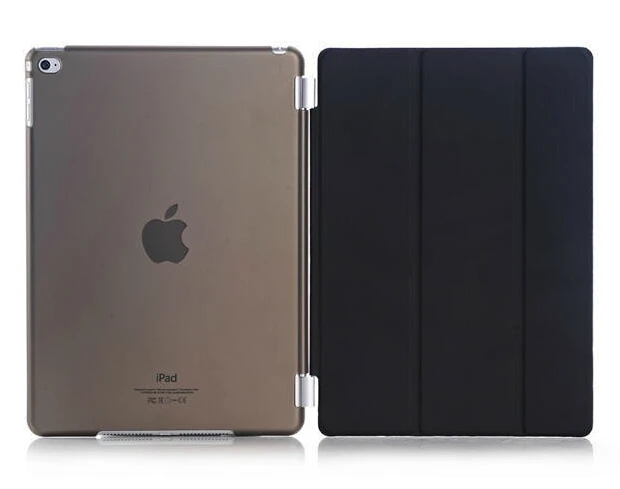 RYGOU для iPad Air 2 9 7 дюймовый прозрачный чехол + Магнитный ультра тонкий из ПУ кожи Air2