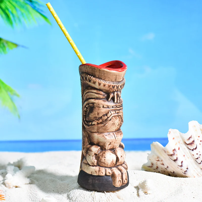 MrSlim тропические Гавайские TIKI пляжная чашка коктейльный керамический Монстр