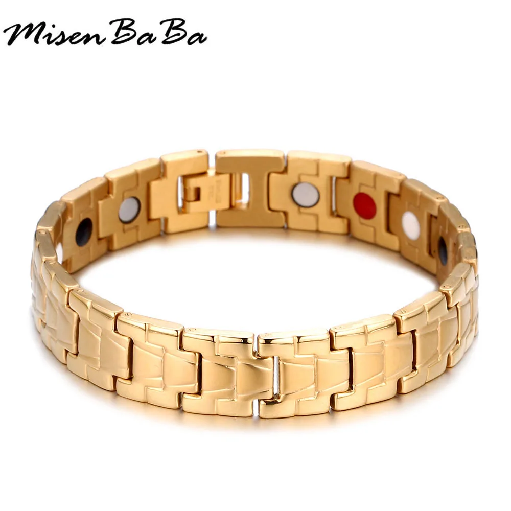 Новая мода Золотой Цвет Нержавеющая сталь Коренастый цепи Браслеты для Для