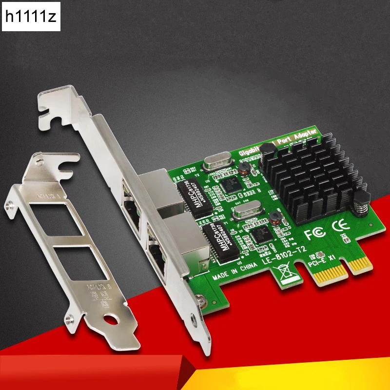 Высокое качество сетевая карта Gigabit Ethernet PCI Express 1000 м PCIE 2 порта RJ45 NIC сервер Lan