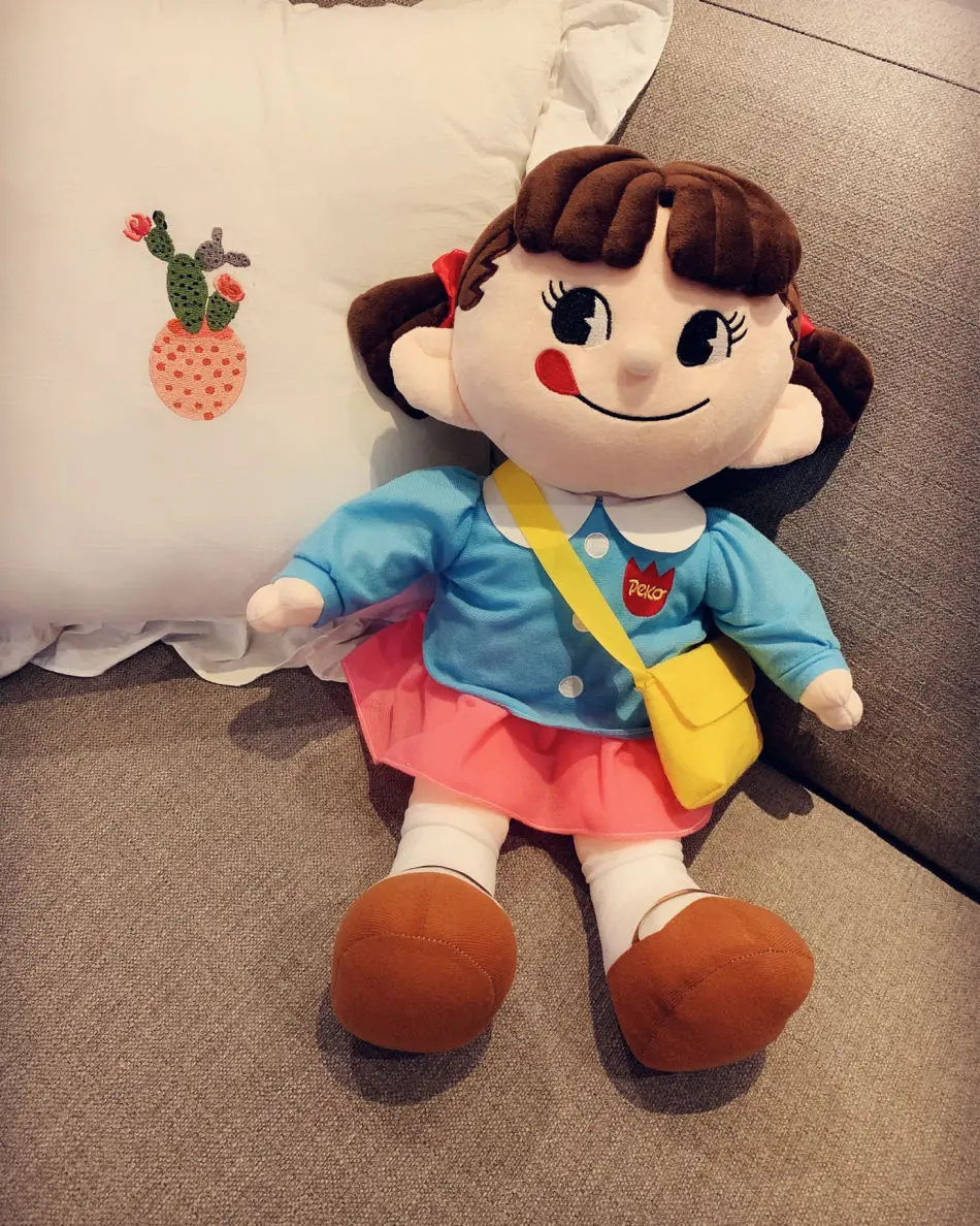 Японское аниме fujiya Peko girl plsuh игрушка kawaii мультипликационный персонаж кукла