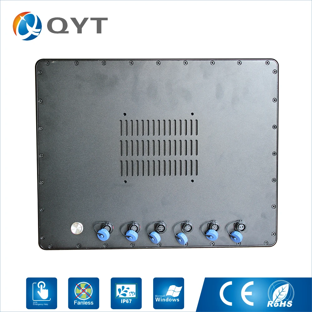 

15 inch intel i5 6200U industrial pc full waterproof computer IP65 IP66 IP67 IP68 12V DC LAN COM USB