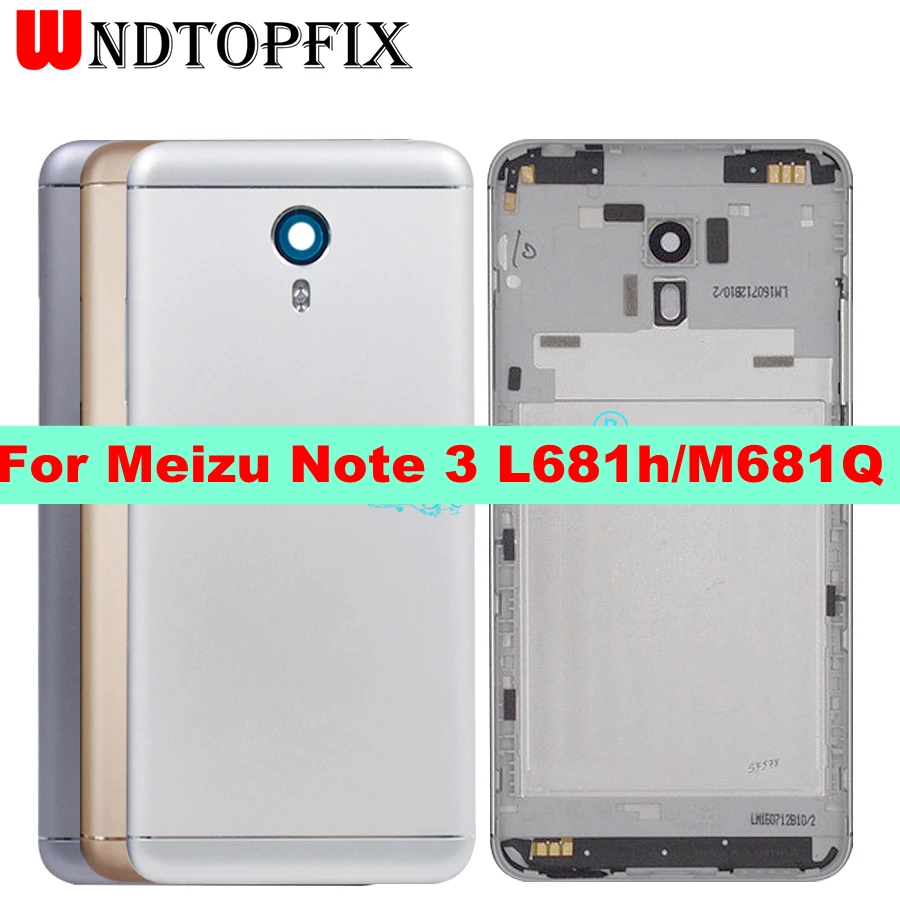 Чехол для задней крышки аккумулятора MEIZU Note 3 L681h запасная Задняя крышка батареи