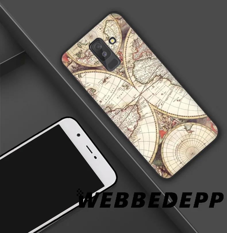 WEBBEDEPP World Map Travel Soft TPU Silicone Case for Samsung Galaxy S10 S10e S9 S8 Plus S7 S6 Edge &amp J6 |