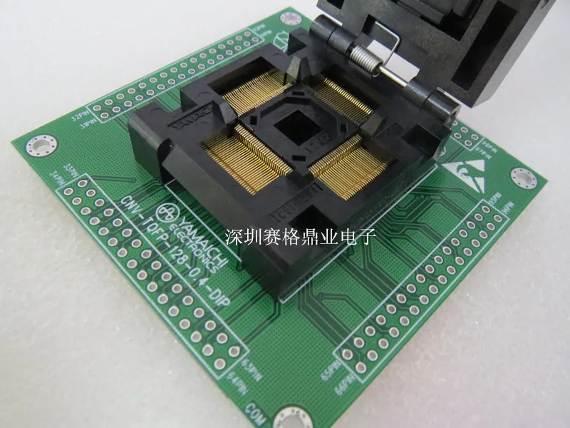 Оригинальное тестовое сиденье YAMAICHI IC QFP128/DIP программатор LQFP128 гнездо адаптера |