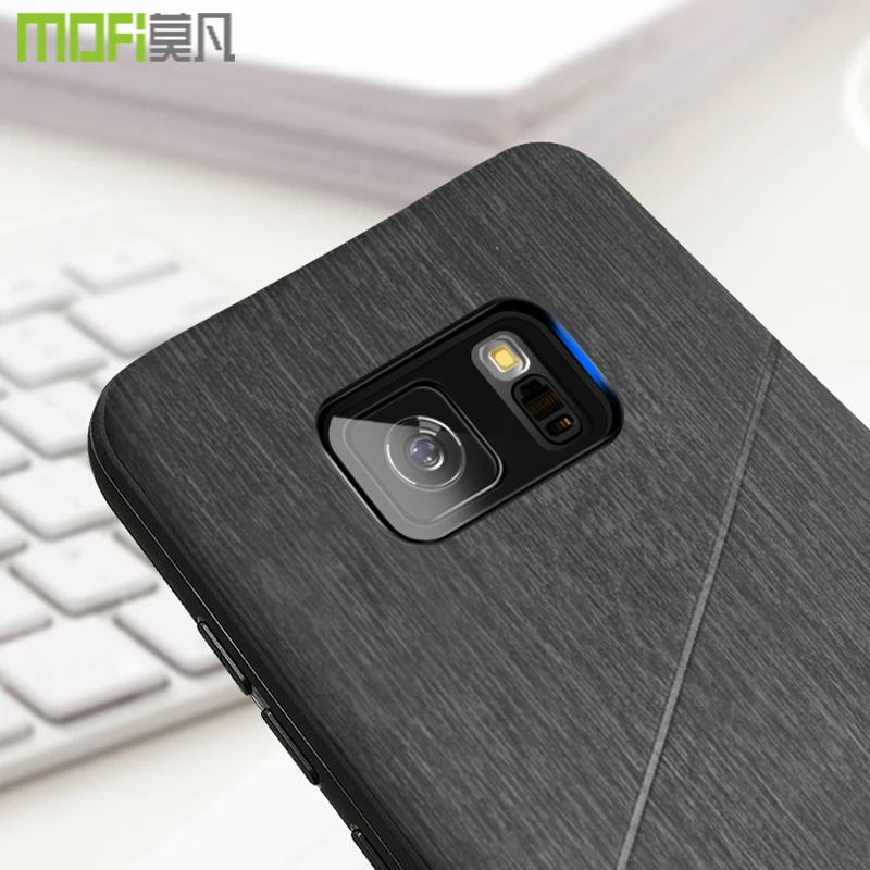 Для s7 edge чехол Mofi полная защита жесткая задняя крышка для samsung funda Мягкий край galaxy |