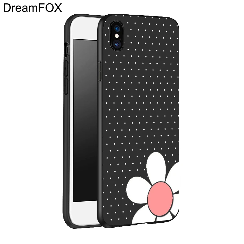 DREAMFOX L040 Модный Черный Мягкий ТПУ силиконовый чехол для Apple iPhone 11 Pro XR XS Max X 8 7 6 6S Plus 5