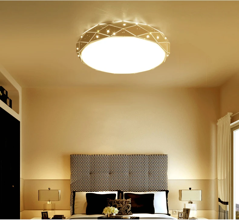 LED modern minimalism creative warm romantic main bedroom living room study circular ceiling lamp | Лампы и освещение