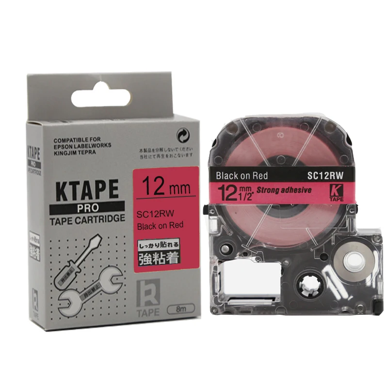 30 шт./партия картриджи SC12RW/LC4RBP 12 мм|tape cartridge|lot lottape printer |