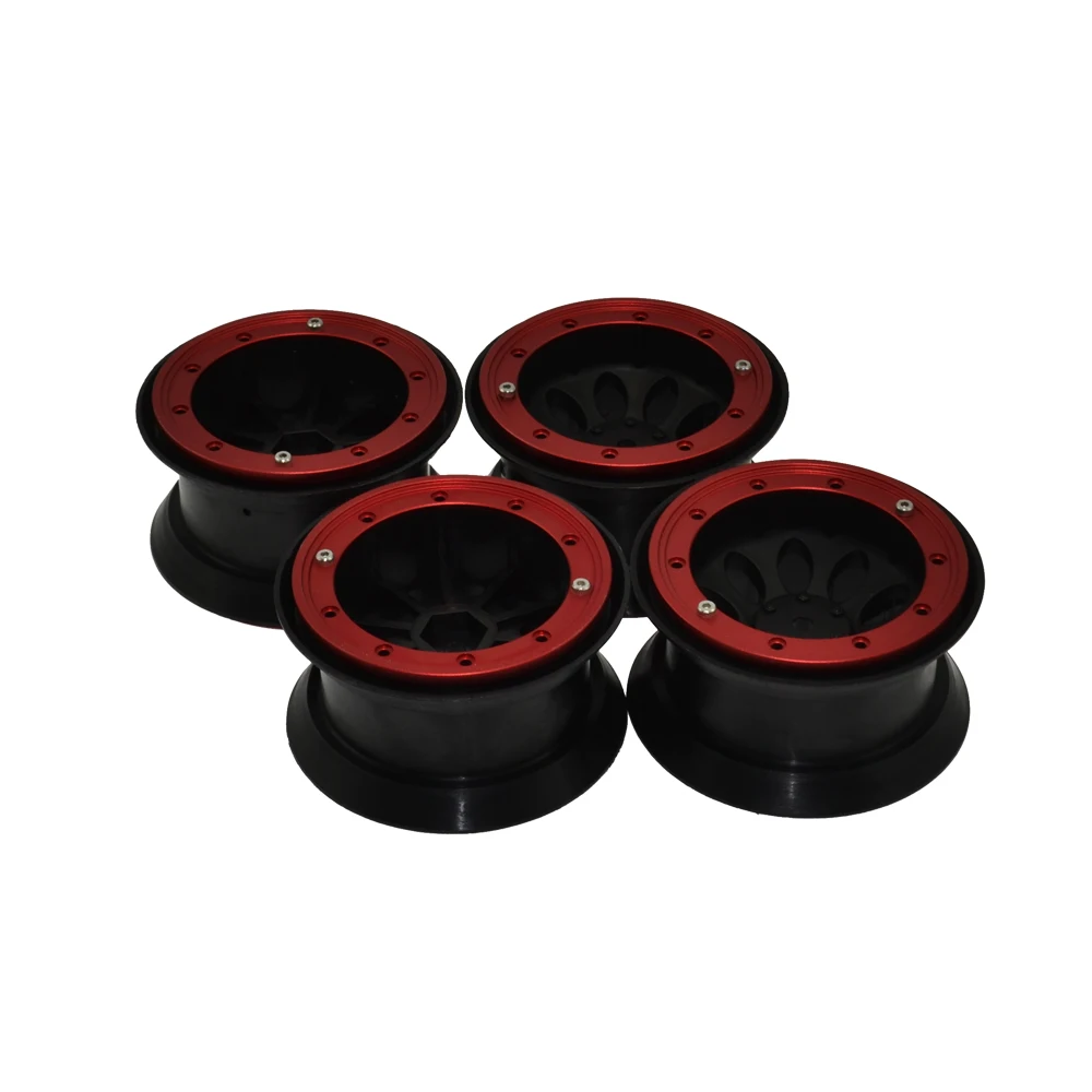 4 шт. RC Гусеничный 2,2 дюймов Beadlock колеса для 1/10 RC Рок Гусеничный осевой SCX10 TRAXXAS HSP 2," шины