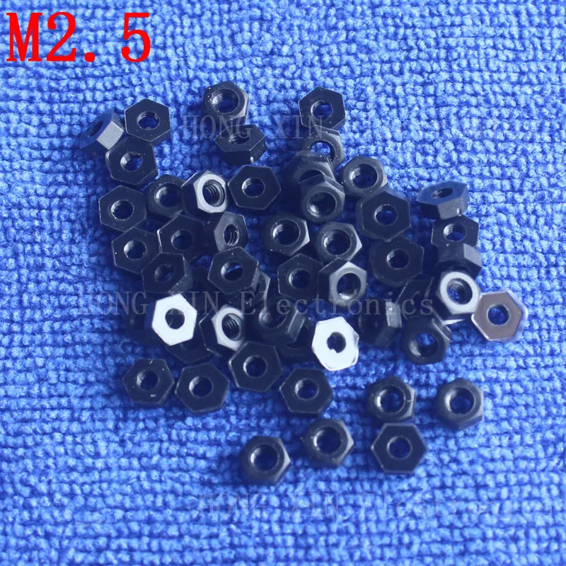 100 шт. шестигранная гайка 1/2/2/3/4 мм|hex nut|nylon hex nutplastic nut |