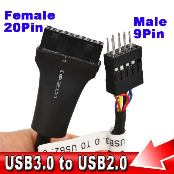 Материнская плата Kebidu 13 см USB 3 0 20 Pin гнездо к 2 9-контактный Мужской Корпус