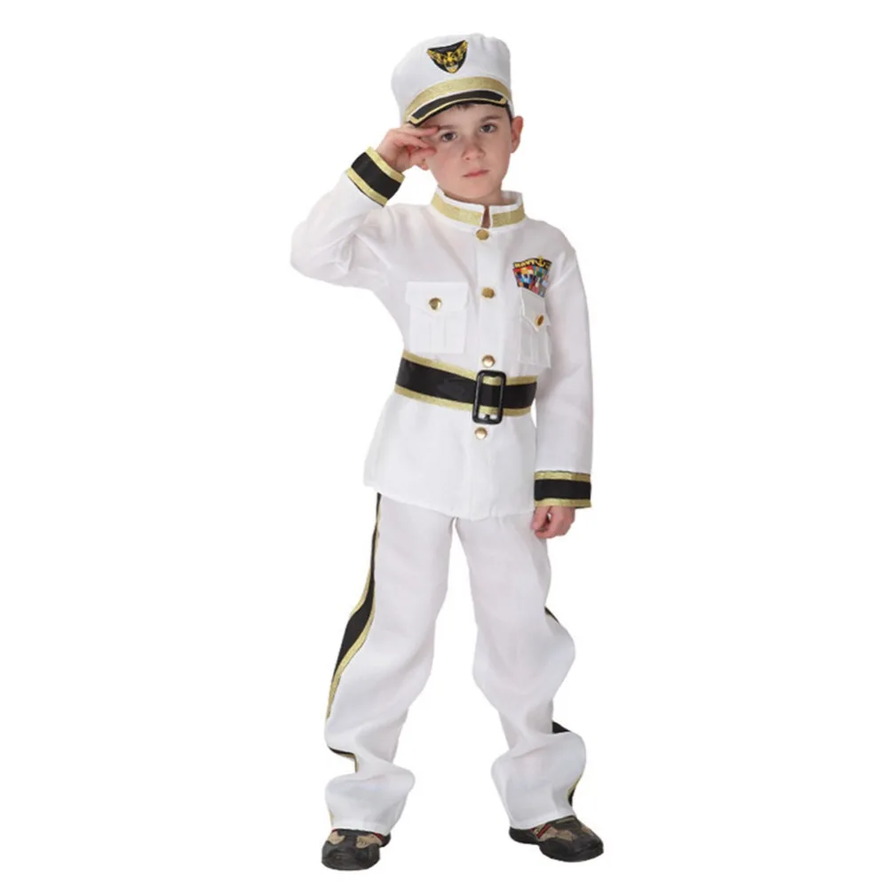 

Kids Boys Halloween Navy Sailor Outfit Cosplay Performance Costume