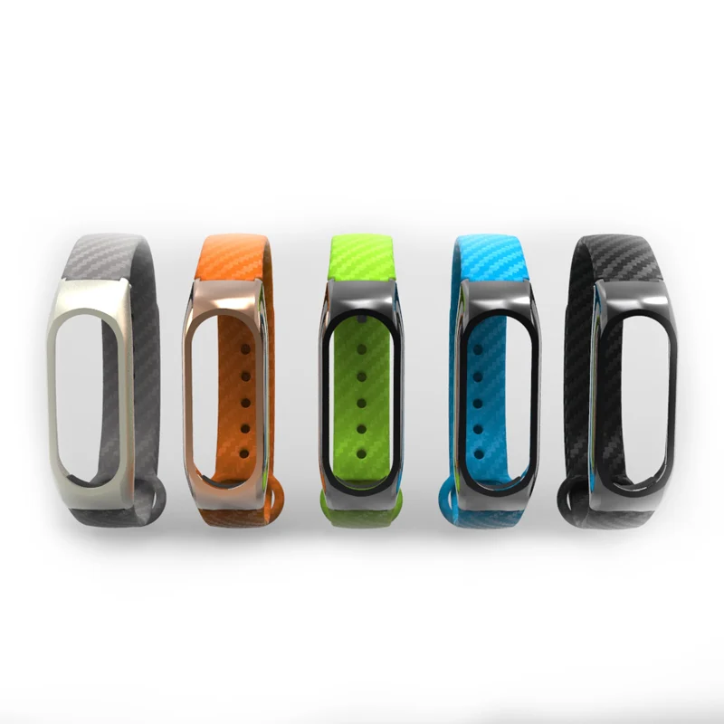 Замена Mi Band 2 ремешок M2 силиконовый с металлическим корпусом для Xiaomi умный