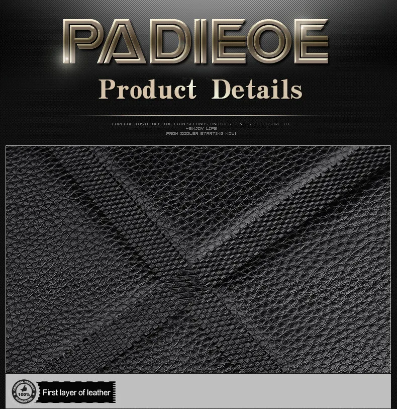 Padieoe новое поступление мужской портфель модная Натуральная кожа сумка для ноутбука Мужская Роскошная брендовая мужская деловая сумка
