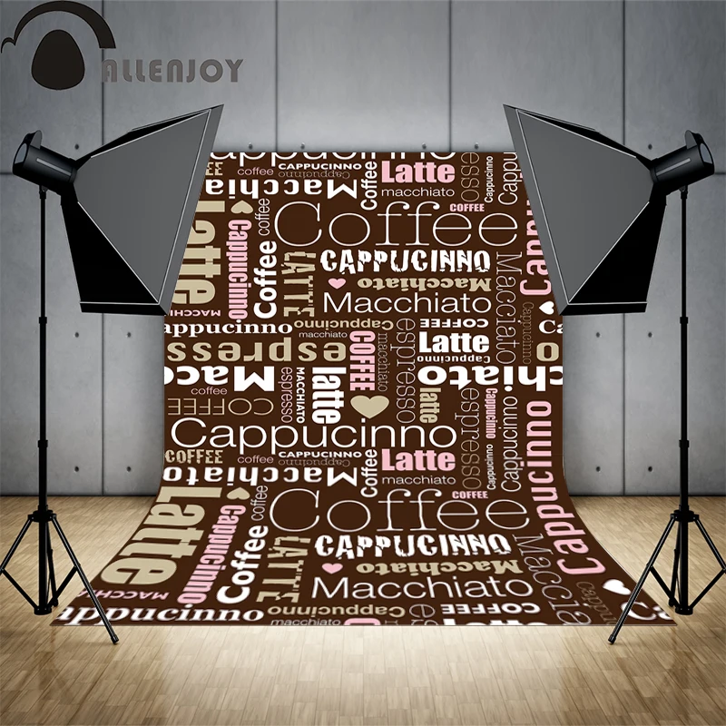 Allenjoy Фото фоны кофе настроить торты привлекательные Сделанные на заказ для