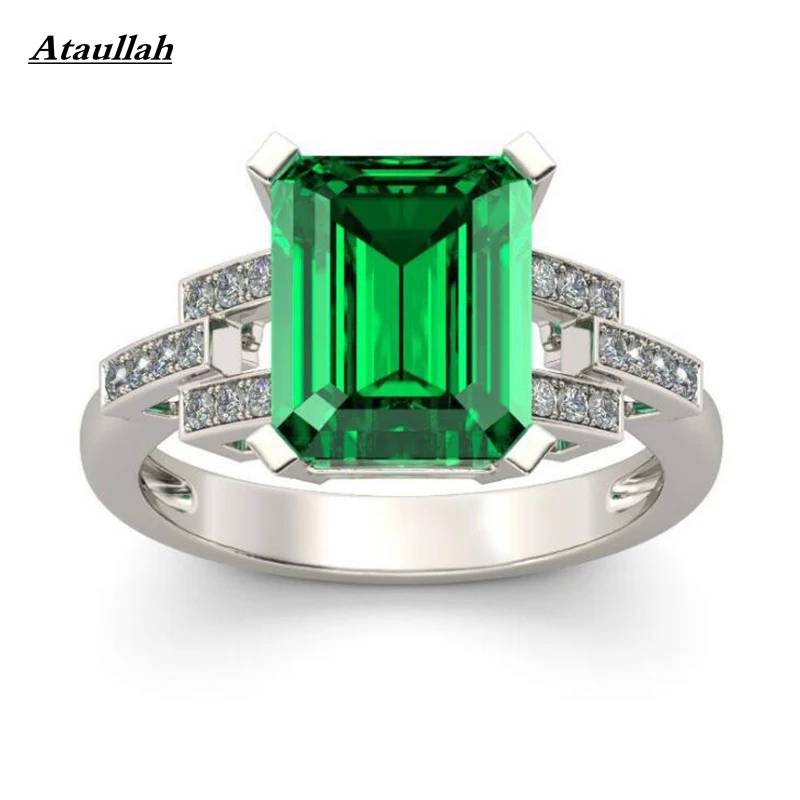 Ataullah классический 10.75ct русский Природный кристалл кольцо с Твердые