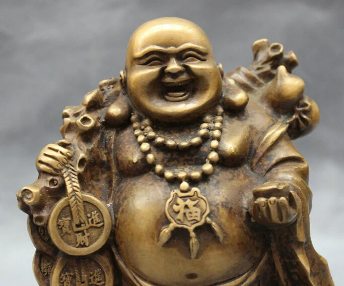 Быстрая доставка USPS в США S1408 народная китайская бронза Буддизм монета юаньбао фу