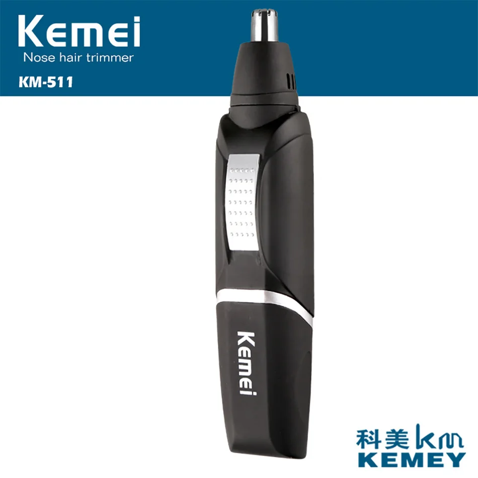 Kemei KM-511 электрический триммер для носа мужчин красота аа батарея нос и ухо волос