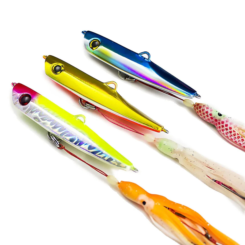 Обратного отсчета 3 шт. 80 г 2 8 унции нижняя доставка Inchiku jigs Snapper Octoups приманка для