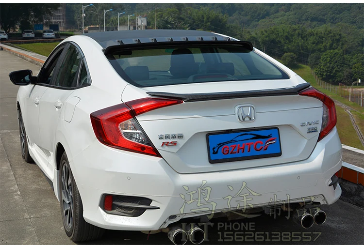 Подходит для спойлера из углеродного волокна HONDA CIVIC 10 2016|spoiler for honda|spoiler honda civichonda