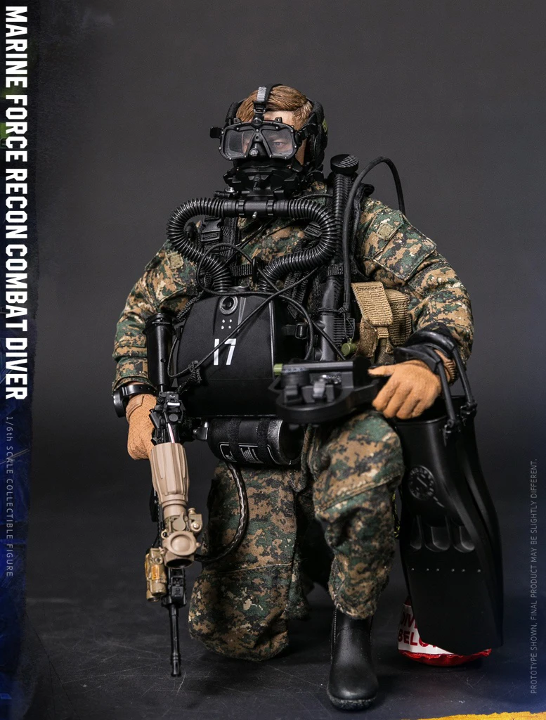 78055 1/6 морской пехоты США RECON COMBAT DIVER лесной MARPAT камуфляж версия модели для