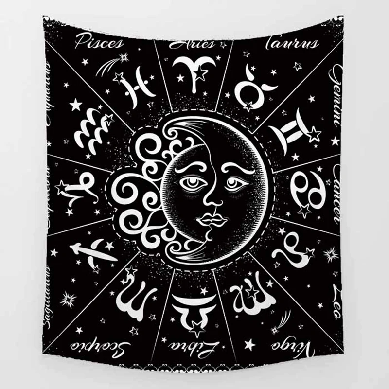 

Hot sale fashion star sky pattern wall hanging tapestry home decoration wall tapestry tapiz pared