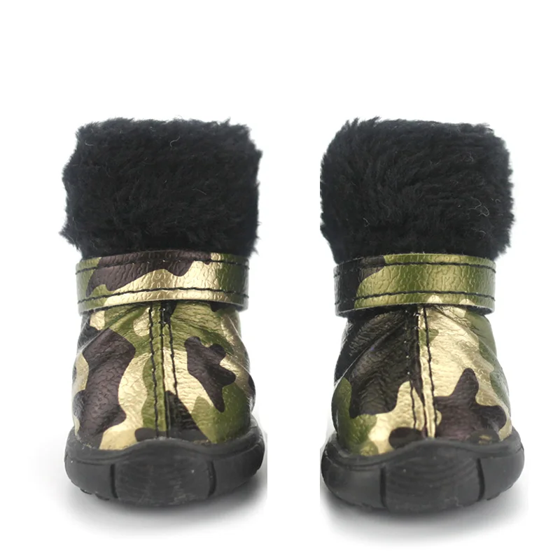 Новинка 2018 года теплая камуфляжная Обувь для собак зимние водонепроницаемые