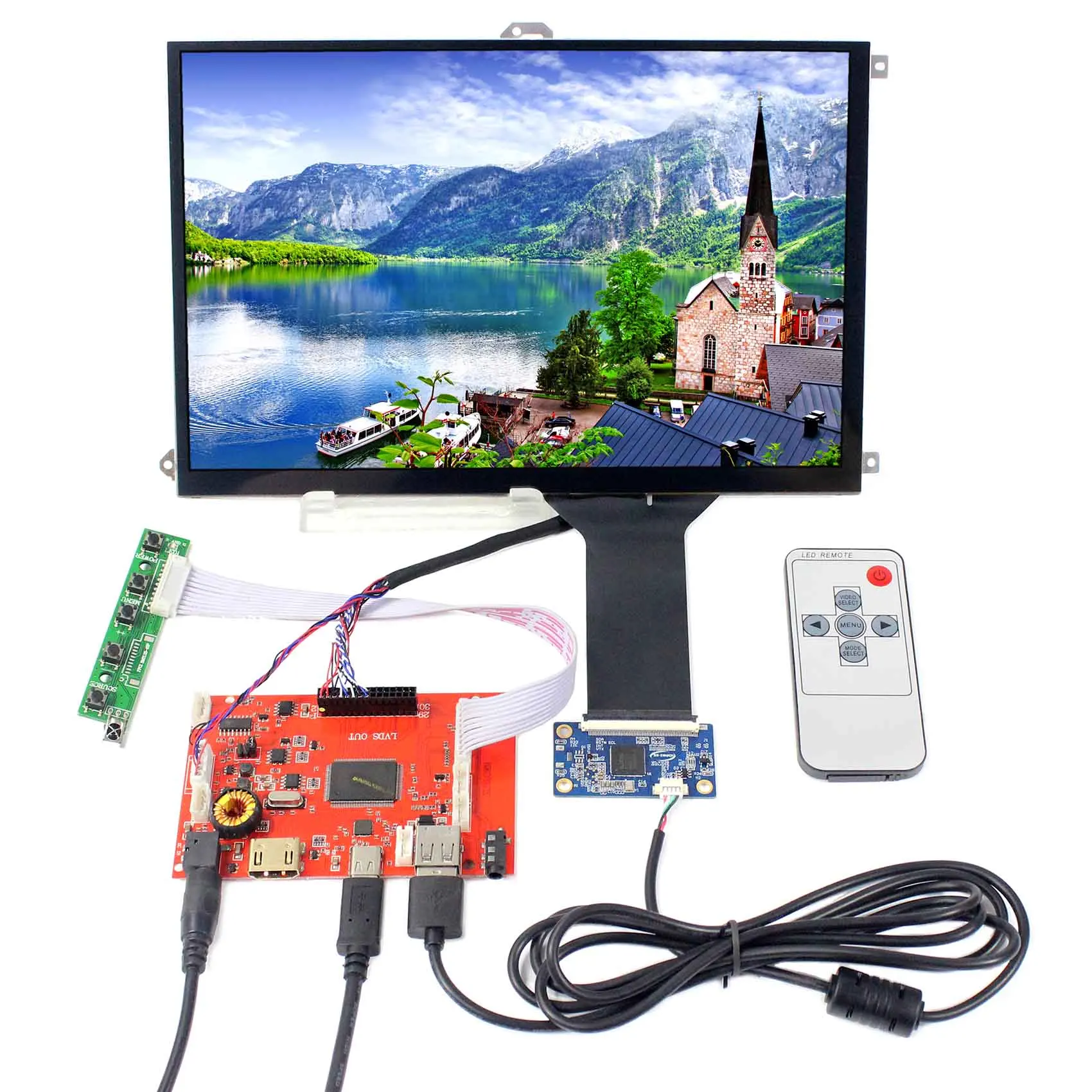 10 1 дюймовый B101EW05 или LP101WX1 SLP2 1280x800 ЖК экран с емкостной сенсорной панелью HDMI TYPE C