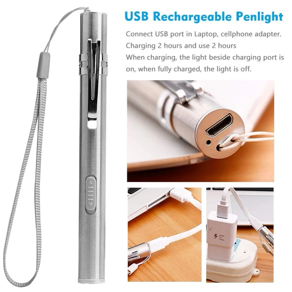 Anpro USB Led Перезаряжаемый УФ-вспышка светильник фонарь ультрафиолетовый светильник УФ фиолетовый флэш-светильник лампа для проверки маркера