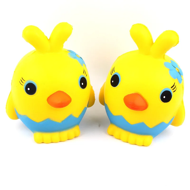 Squishy Jumbo 11 см Kawaii желтый цыпленок медленный рост снятие стресса игрушки Подвески