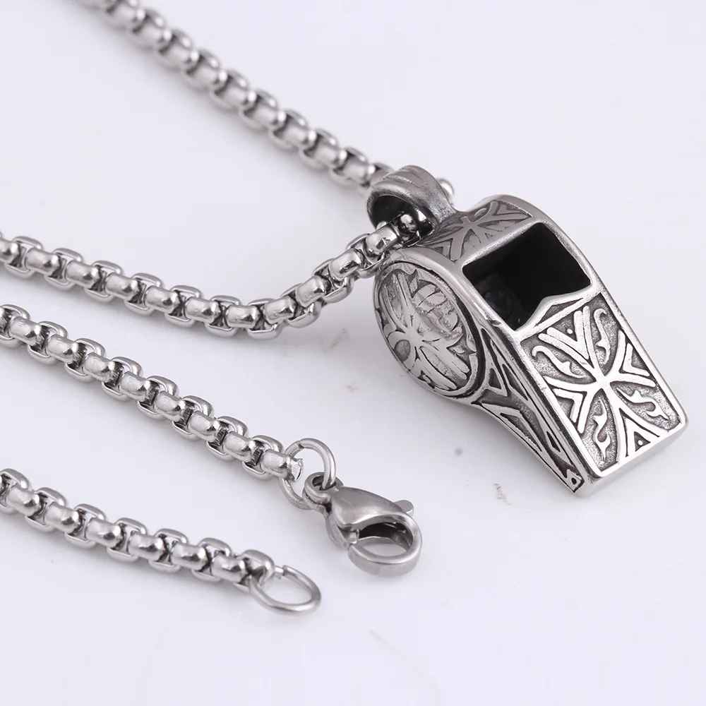 Fashion Whistle Shape Pendant Made Of Stainless Steel For Women and Man Jewelry pendant necklace | Украшения и аксессуары