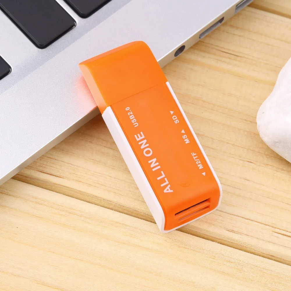 Все в 1 USB 2,0 мульти карта памяти ридер адаптер разъем для SD TF M2 MS