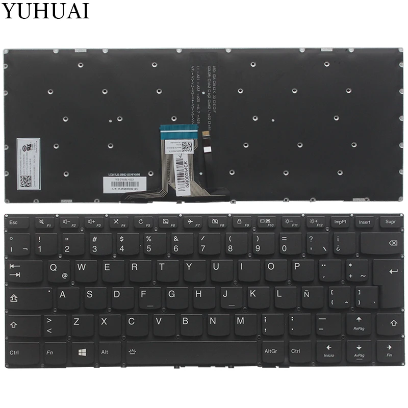 Новая клавиатура LA для lenovo yoga 510-14 510-14AST 510-14IKB 510-14ISK Клавиатура для ноутбука с подсветкой
