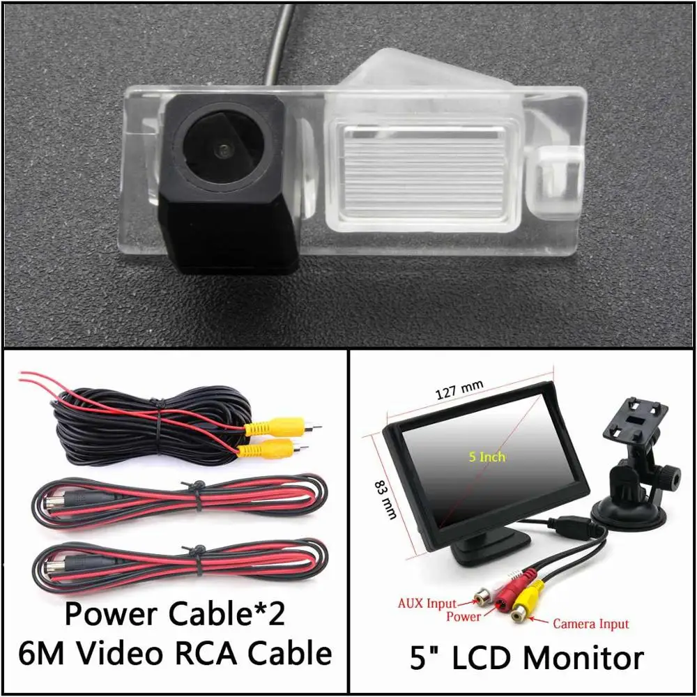 Cam Add 5 inch LCD HD 1280*720 резервная камера заднего вида Камера для Jeep Cherokee KL 2013 Стоянкы Автомобилей Автомобиля ЖК-дисплей зеркальный монитор - Название цвета: Cam Add 5 inch LCD