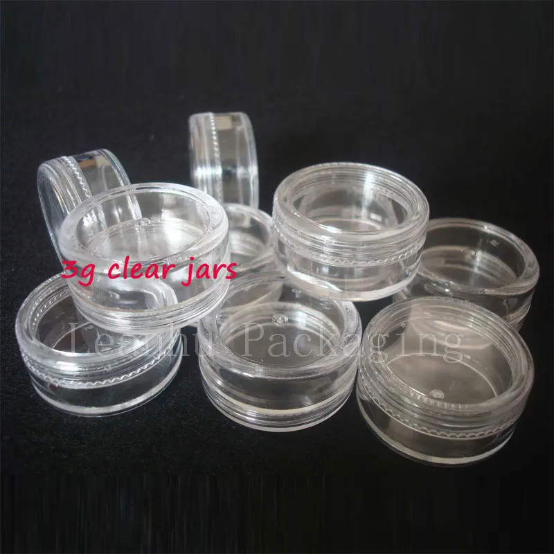 3 г маленькие пустые прозрачные пластиковые банки мл флаконы для дизайна ногтей