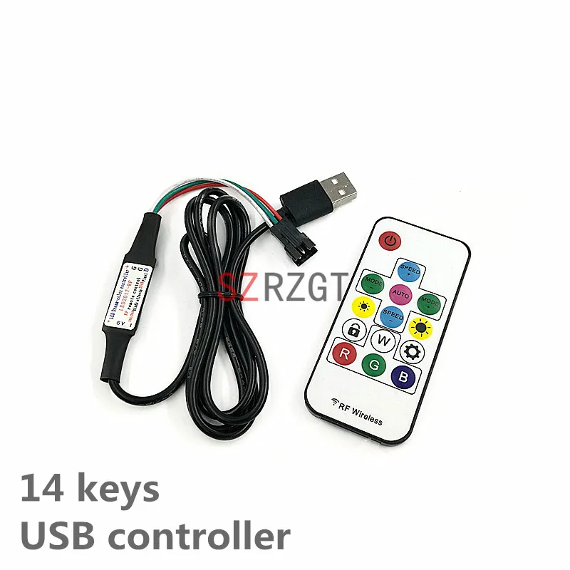 DC5V 24V мини RGB светодиодный контроллер для 5050 WS2811 ws2812b Светодиодная лента Dream