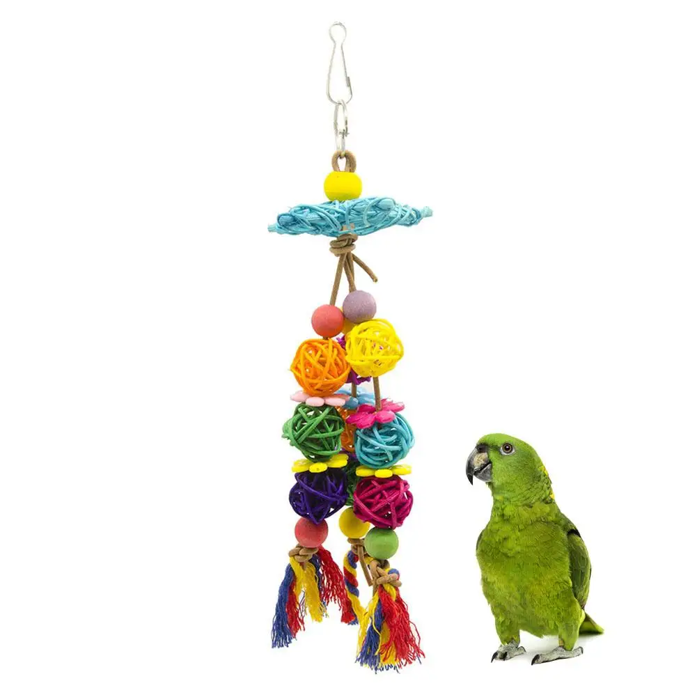 Попугай клетка игрушки птица качели Птица жевательный окунь Гамак Висячие
